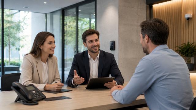 Beratungsgespr&auml;ch zu moderner Sicherheitstechnik